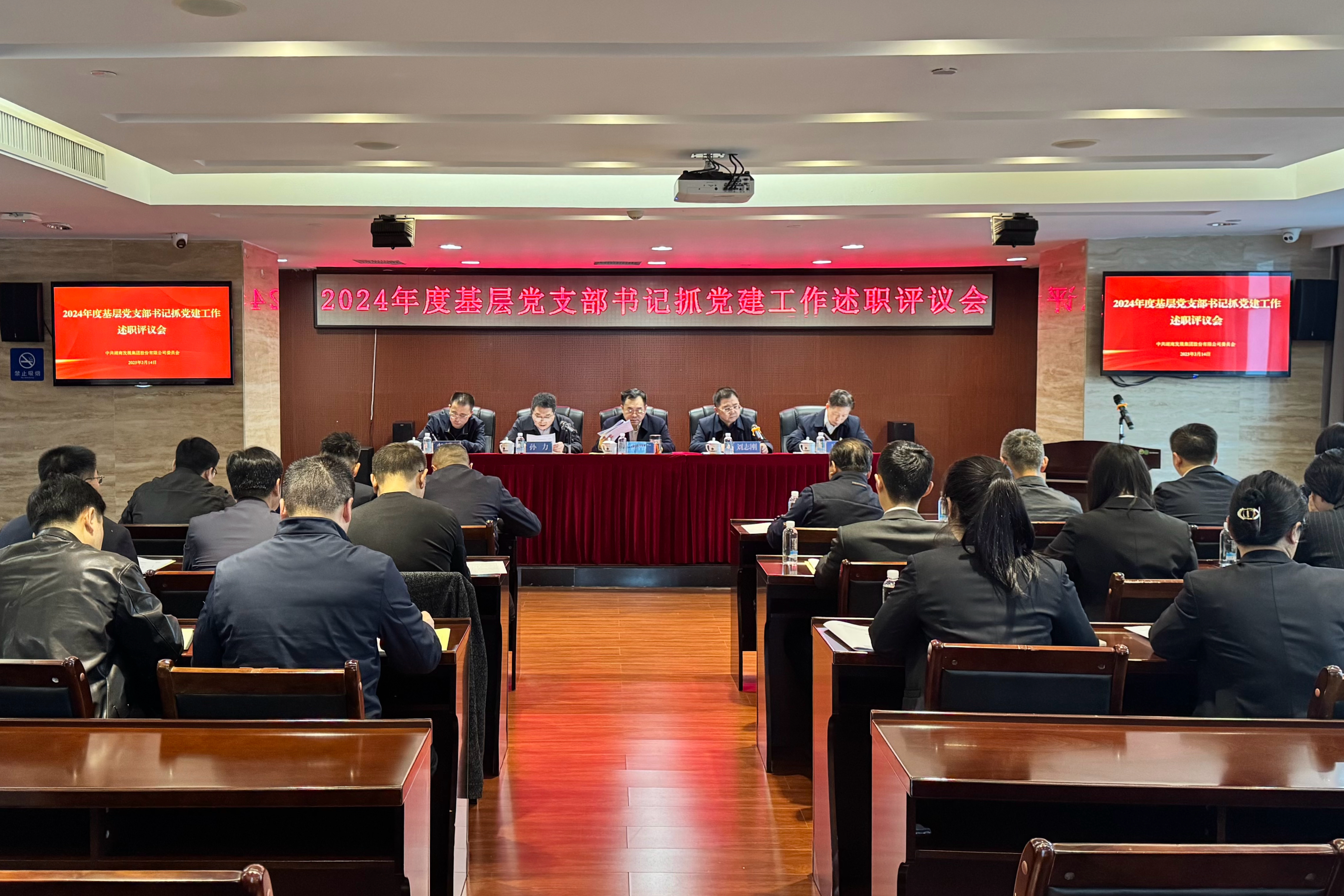 湖南發展黨委召開2024年度基層黨組織書記抓黨建述職評議會